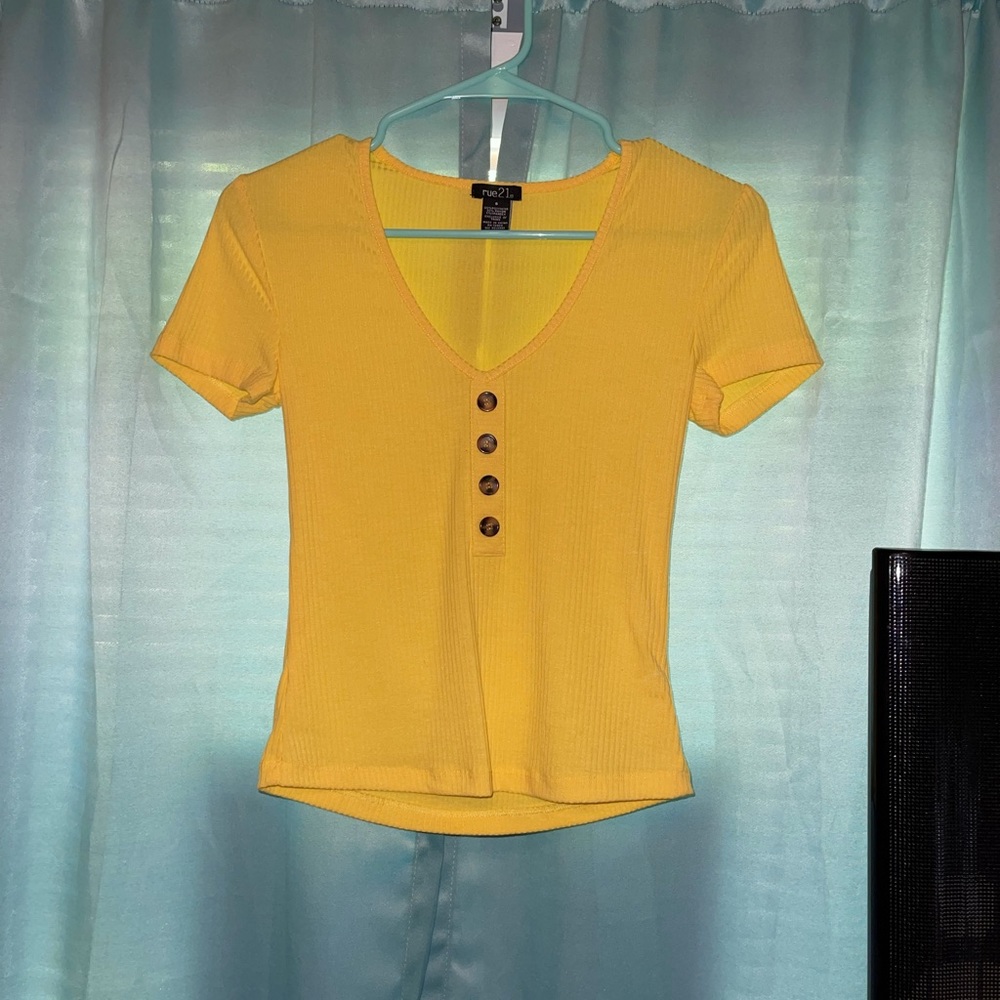 yellow simple shirt